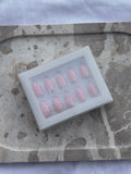 Pink Confetti - Extra short Almond